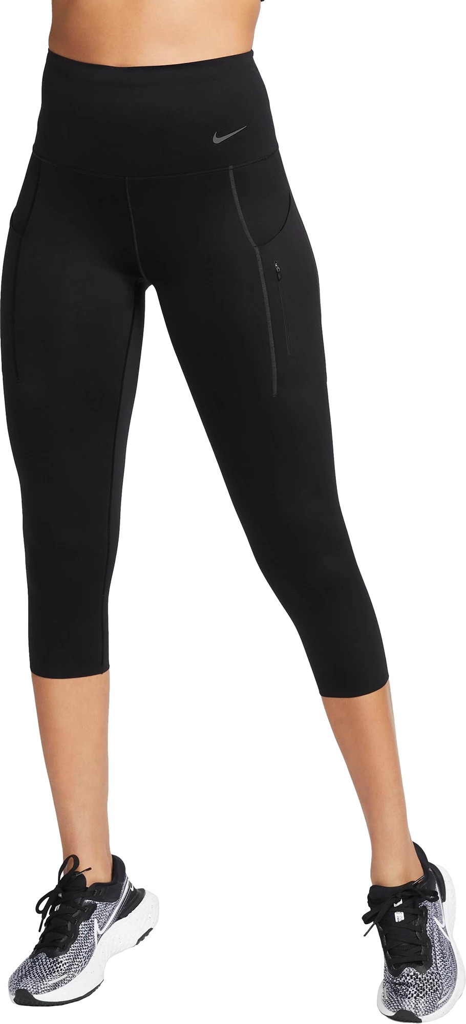 Nike Women's Go Firm-Support High-Waisted Cropped Leggings, XS, Black | DICK'S Sporting Goods