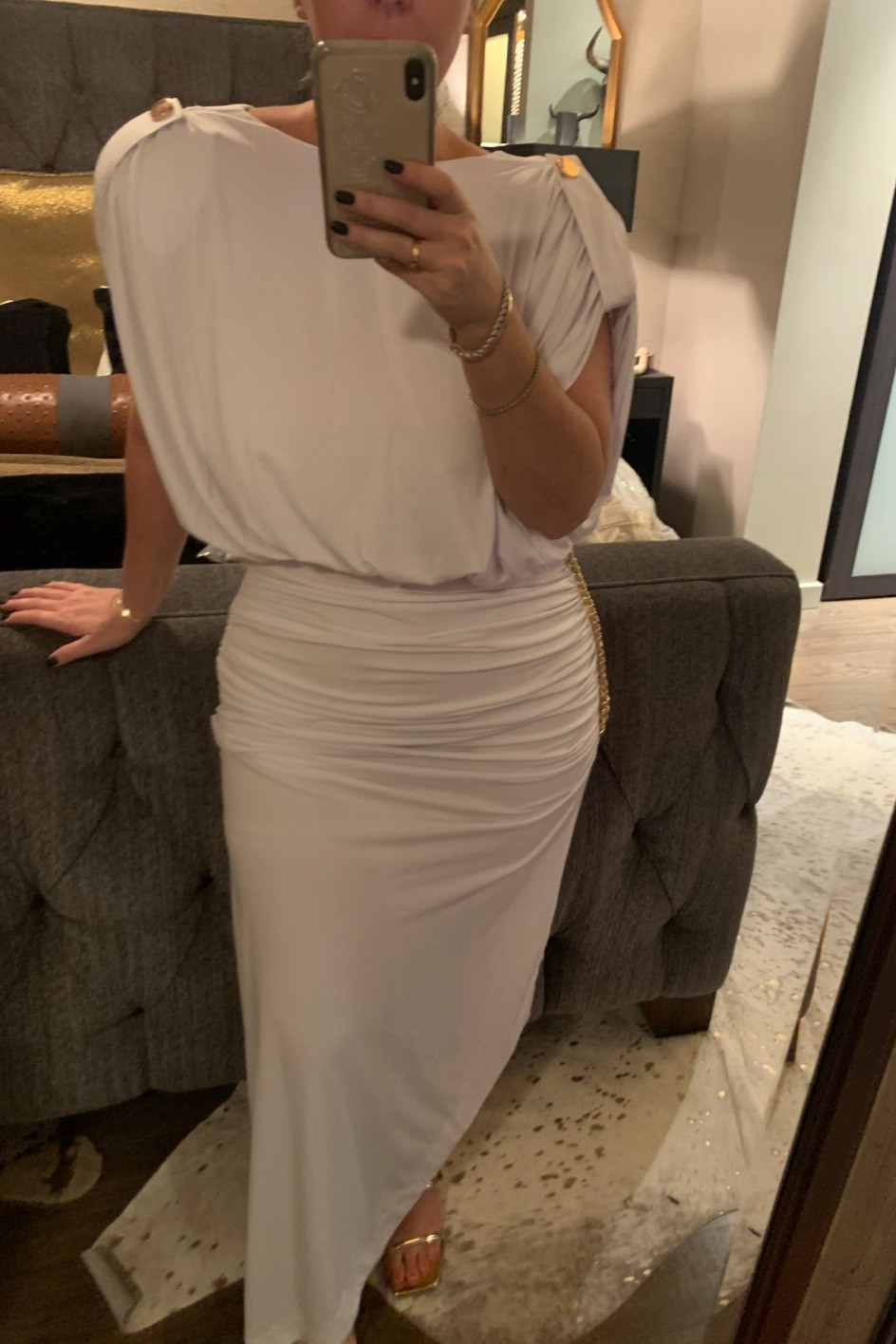 I wore this white Retrofete number for my cousins wedding/white party and I felt like a Grecian goddess. Anddddd it’s on sale!

#LTKwedding #LTKsalealert