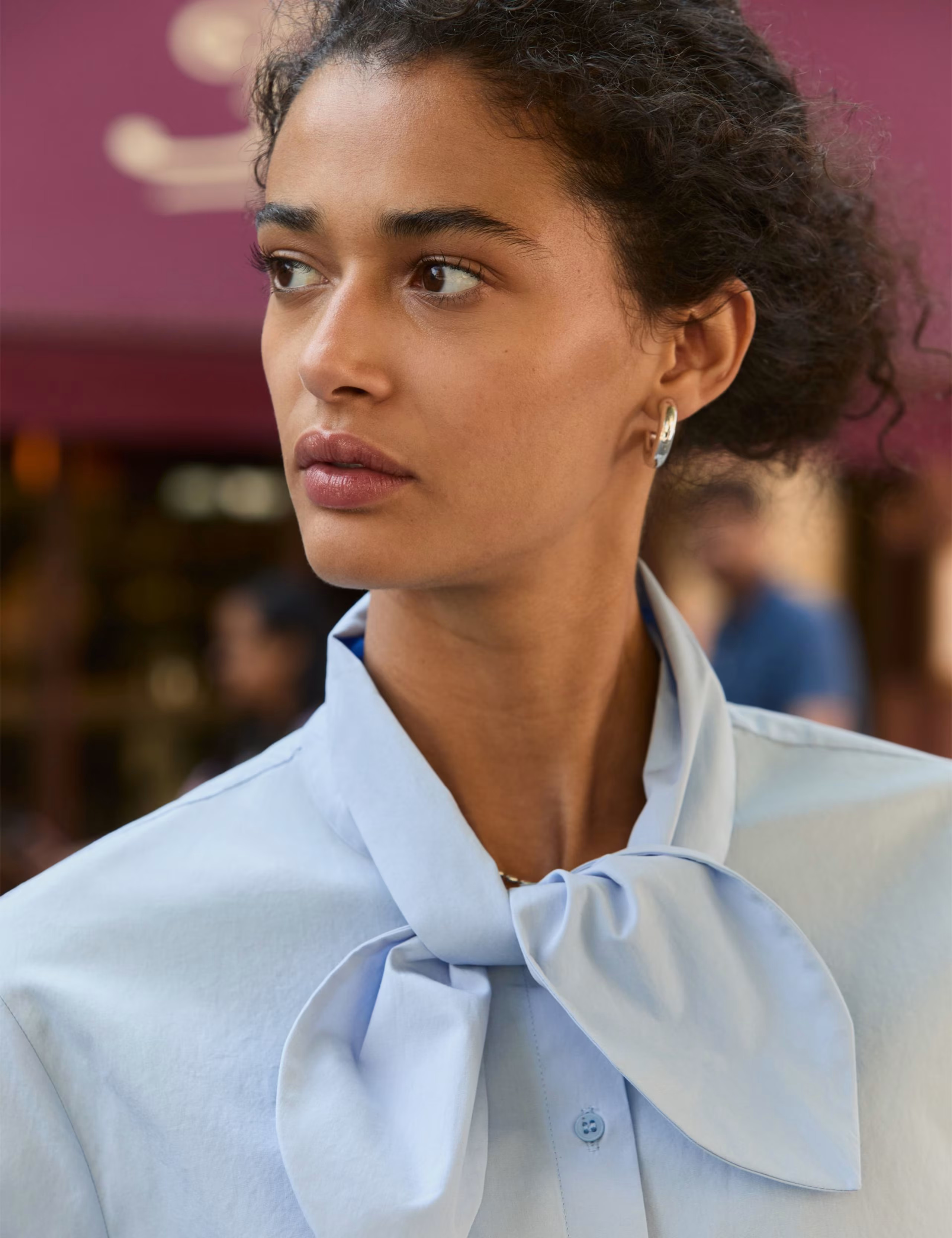 Pure Cotton Tie Neck Shirt | BAUKJEN | M&S | Marks & Spencer (UK)