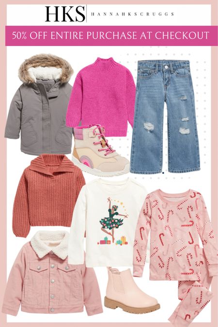 Take 50% off your entire purchase at checkout! Toddler girl // little girl outfits // girls outfits // toddler outfit ideas // holiday outfits

#LTKHoliday #LTKsalealert #LTKkids