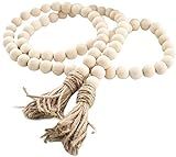 58inch Wood Beads Garland Farmhouse Beads - Natural Prayer Wood String Beads Decorative Beads for Wa | Amazon (US)