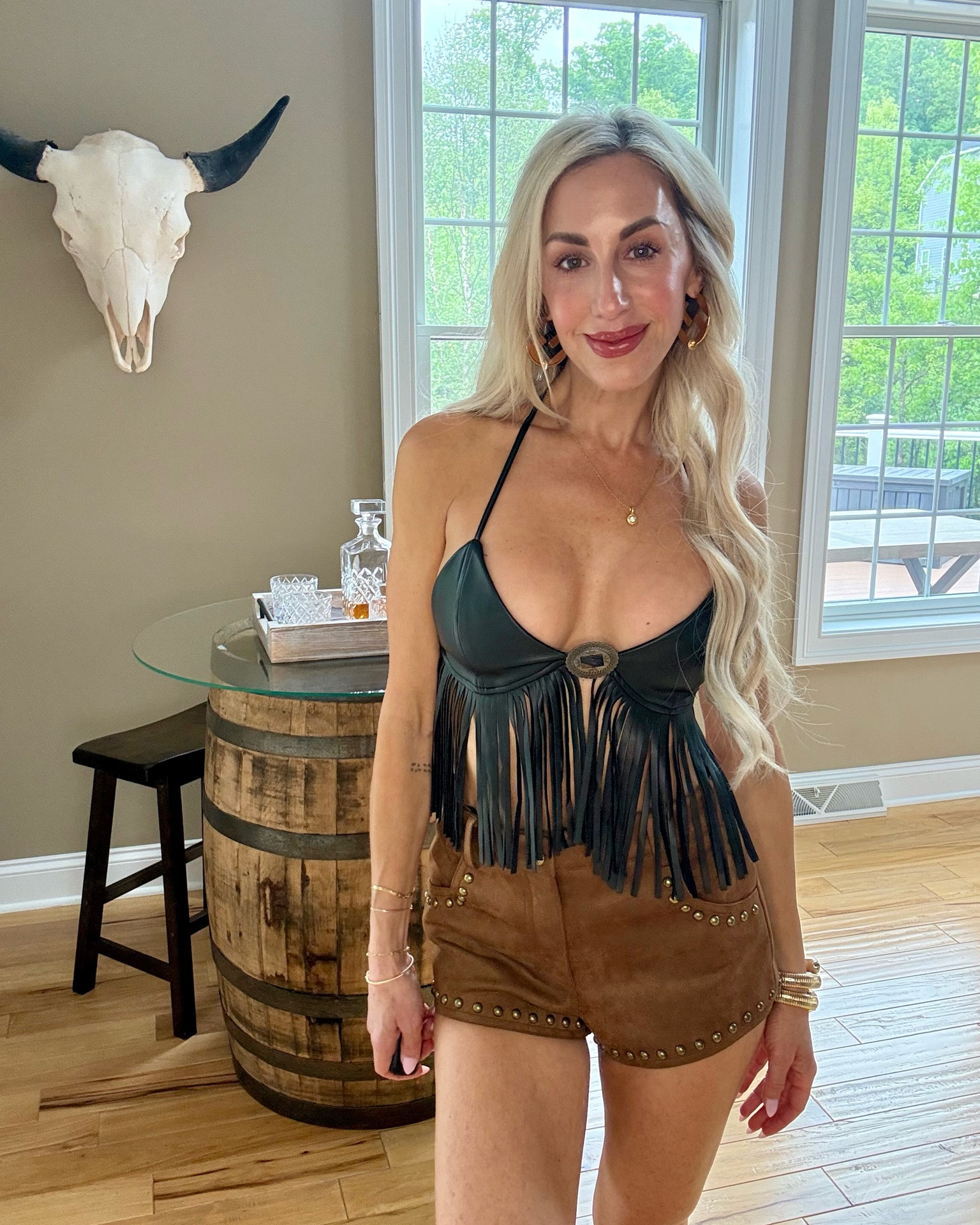 POV: You have floor seats to Morgan Wallen 🤠 Styling one leather fringe top 3 ways @12th Tribe  — Which look is your favorite?

#LTKPetite #LTKSeasonal #LTKOver40