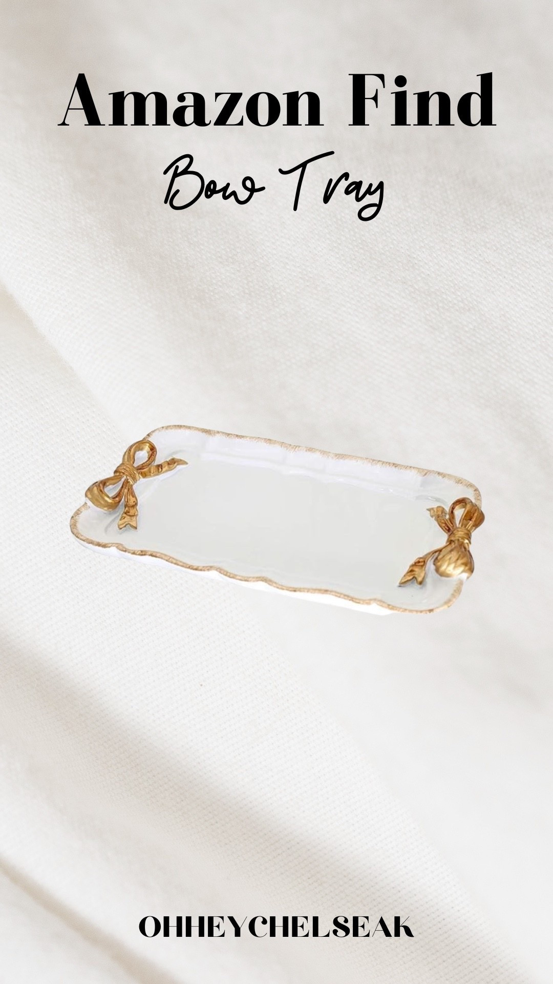 Amazon Find // Bow vanity tray 

#LTKHome