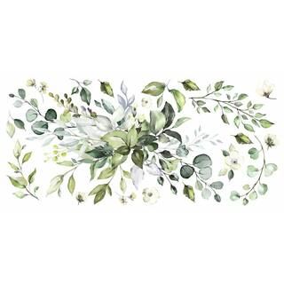 WATERCOLOR FLORAL ARRANGEMENT GIANT PEEL & STICK WALL DECALS | The Home Depot