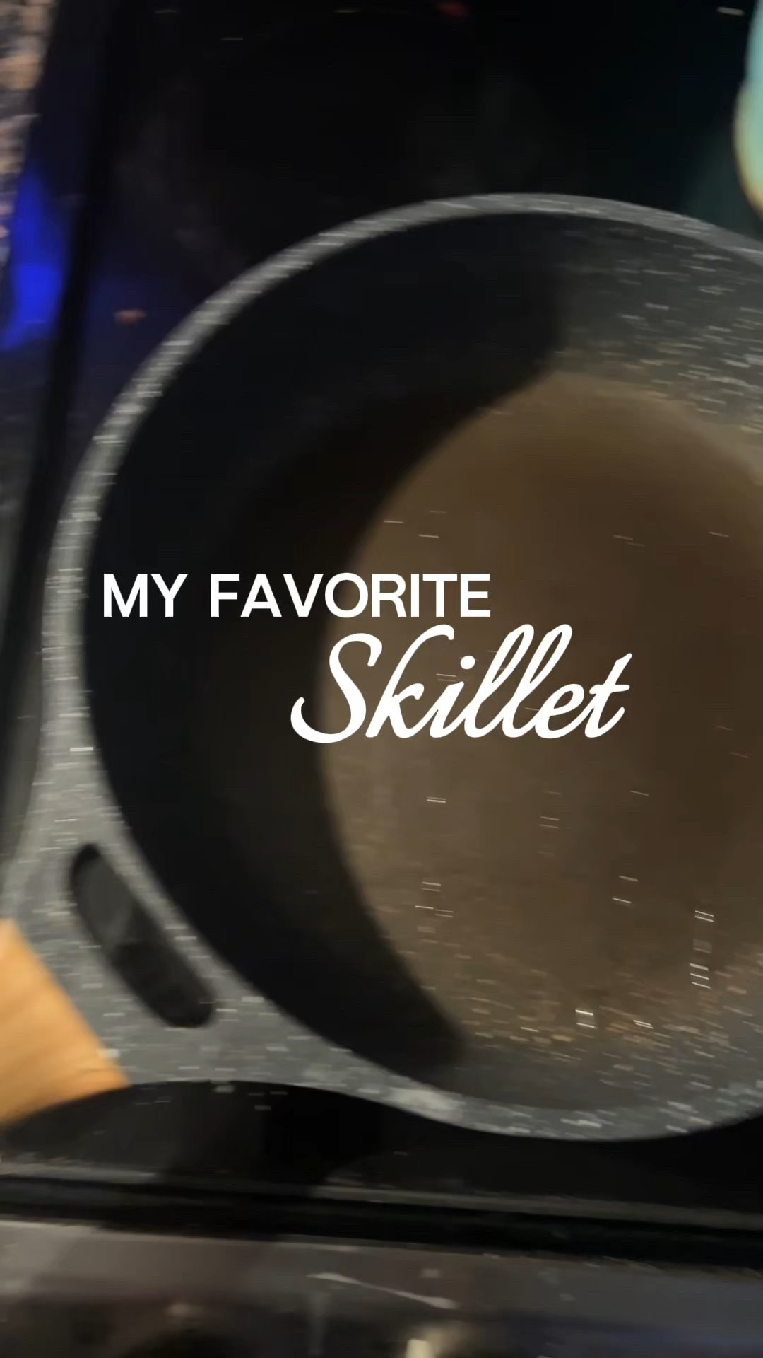 This skillet is the perfect trade off if you don’t want to deal with the upkeep of an actual cast iron skillet.

It’s easy to clean , it get even temperature distribution, & you can cook almost anything in here!

#LTKFamily #LTKFindsUnder50 #LTKHome