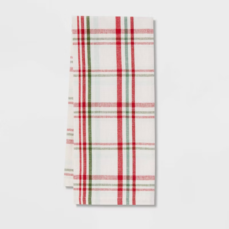 Cotton Plaid Kitchen Towel - Threshold™ | Target
