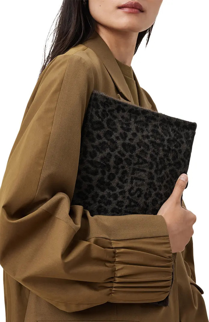 Izzy Leopard Faux Fur Clutch | Nordstrom