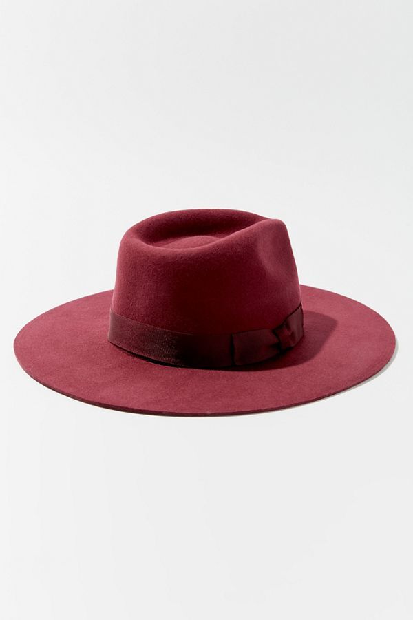 UO Flat Brim Felt Fedora Hat | Urban Outfitters (US and RoW)