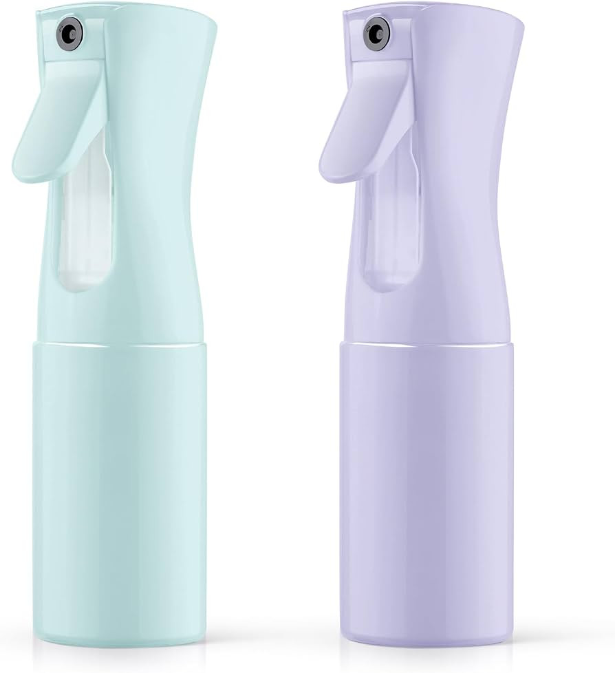 LOPHE 2Pcs Continuous Fine Mist Spray Bottle - Multifunctional Water Mister for Salon Hairdressin... | Amazon (UK)