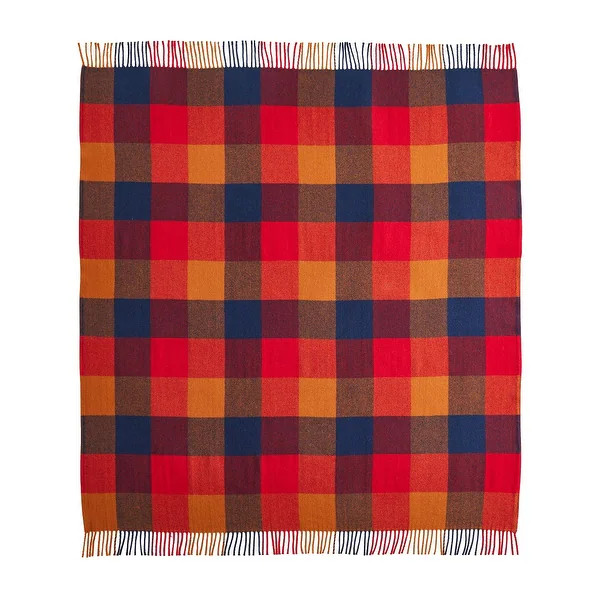 Pendleton Eco-wise Fringed Copper / Red Throw - Bed Bath & Beyond - 40280773 | Bed Bath & Beyond