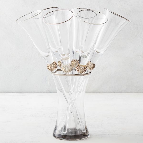 Victoria Toasting Flutes - Set of 6 | Z Gallerie