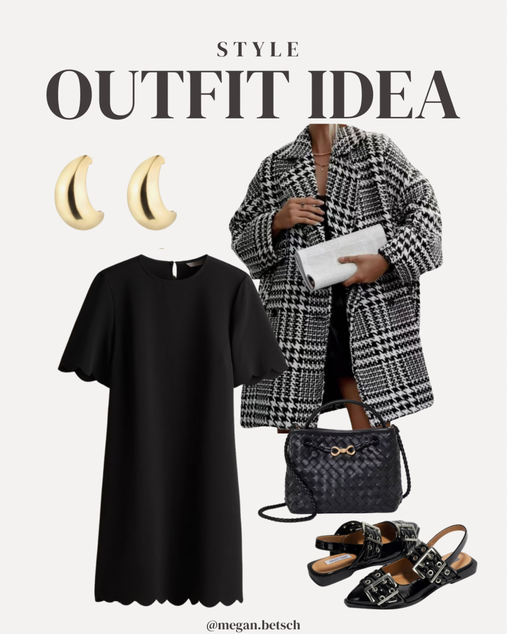 This scalloped edge dress is so fun and would be a cute addition to any holiday outfit! 

H&M, Amazon, holiday outfit, holidays, black dress, fall fashion, coat, black handbag, gold earrings

#LTKSeasonal #LTKHoliday #LTKShoeCrush