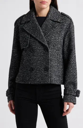 BCBGMAXAZRIA Short Trench Peacoat | Nordstrom | Nordstrom