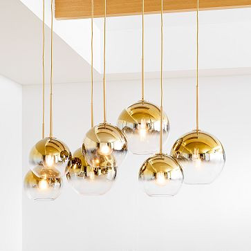 Sculptural Glass 7-Light Globe Chandelier (43"–45") | West Elm (US)