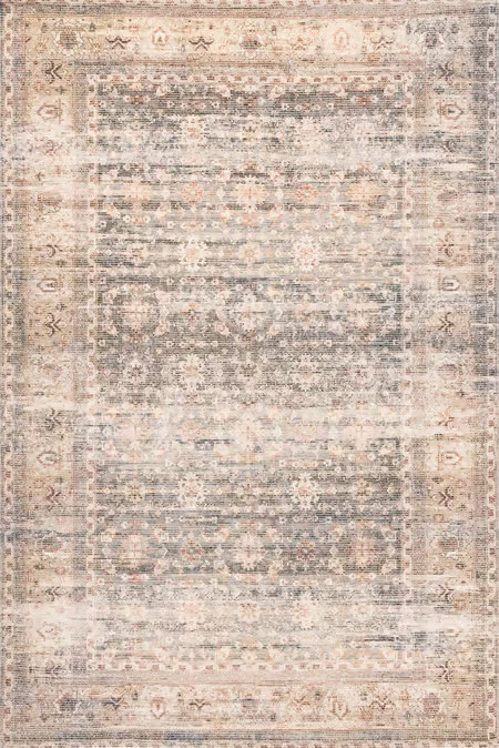 Beige Fannie Cotton-Blend Vintage Area Rug | Rugs USA