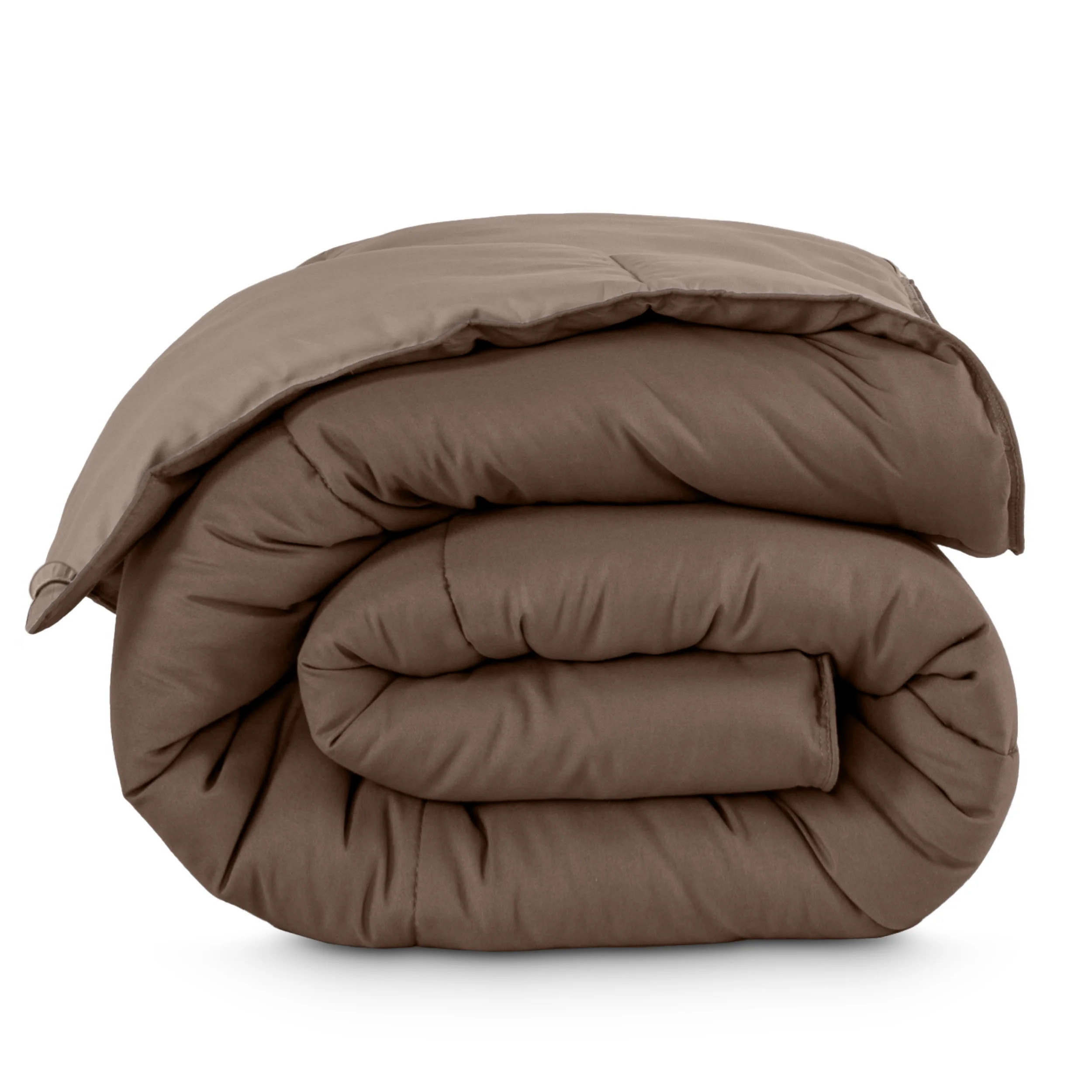 Bare Home 1800 Collection Reversible Down Alternative Comforter, All-Season, Twin/Twin-XL, Cocoa/... | Walmart (US)