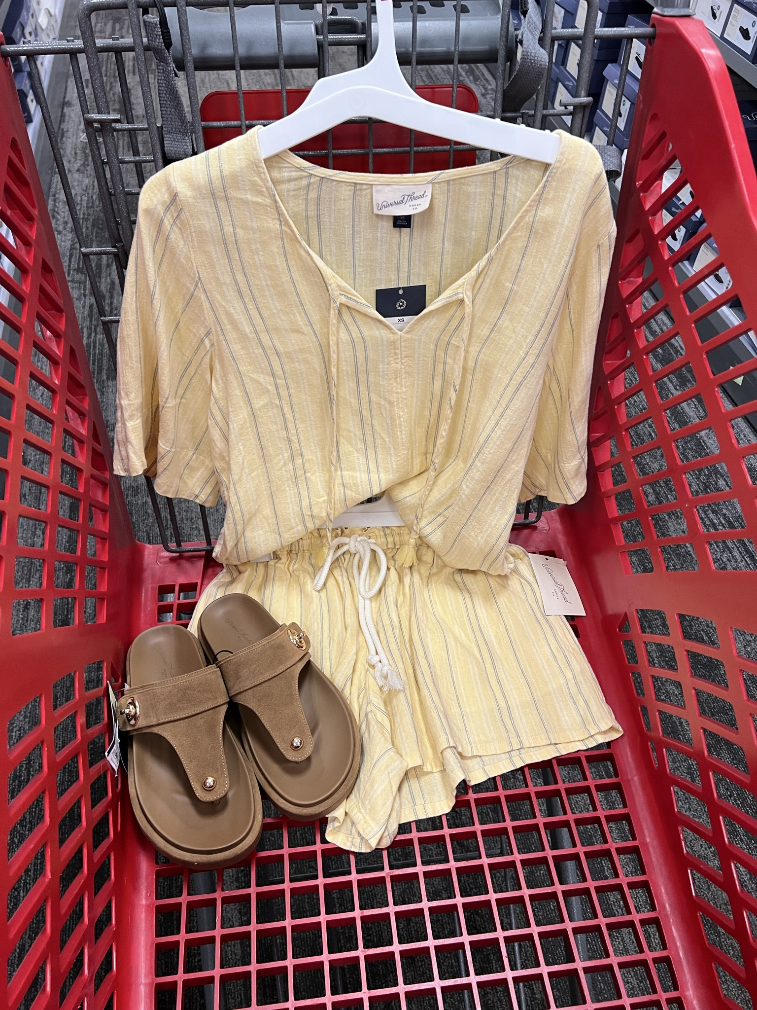 Target spring outfit idea with this elbow sleeve keyhole peasant top by Universal Thread and matching shorts. Comes in three colorways! Perfect for spring break, beach vacay and summer. #targetstyle 

#LTKSaleAlert