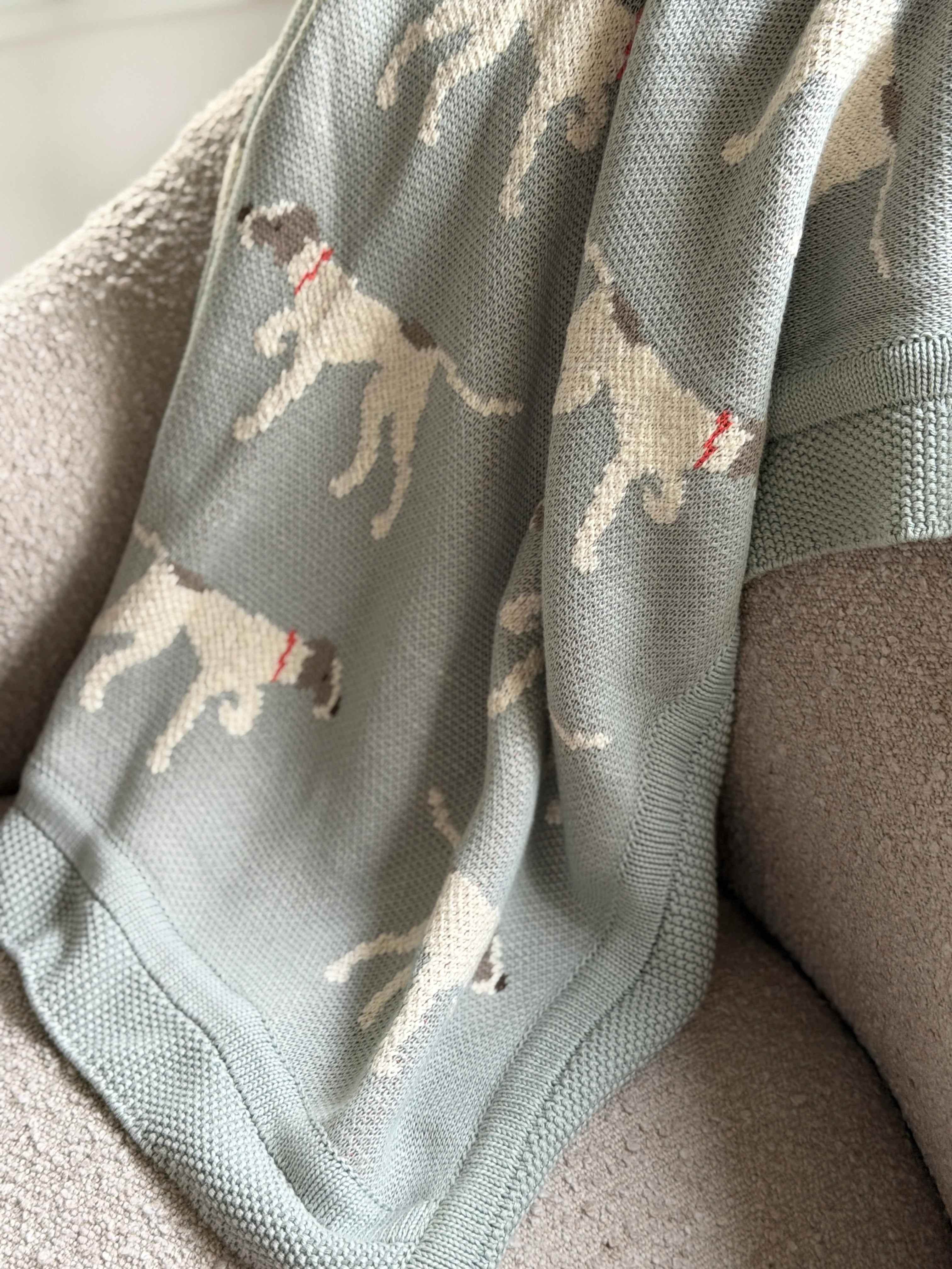 Dog Cotton Knit Blanket | Cottage and Key