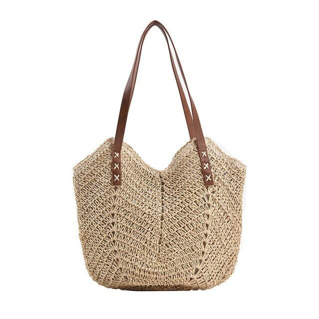 CoCopeaunts Designer Women Bags Round Straw Tote Raffia Round Barrel Straw Woven Crossbody Bag Ha... | Walmart (US)