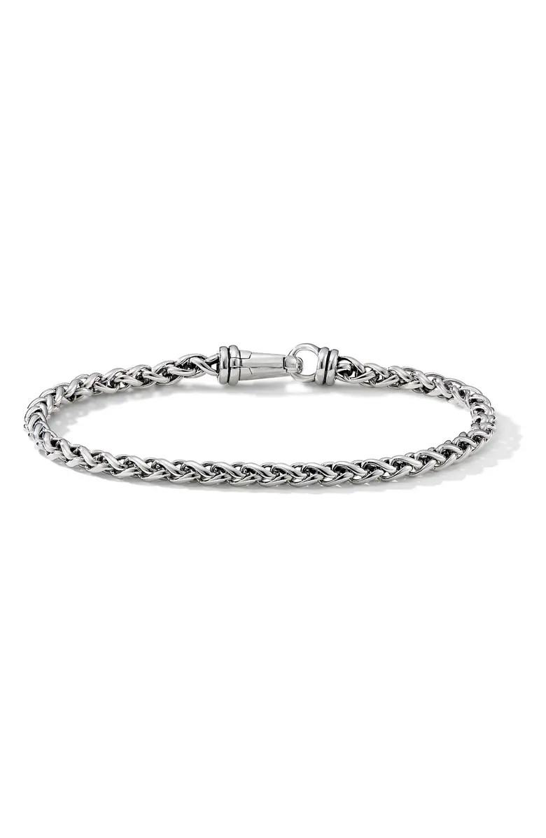 Wheat Chain Bracelet in Sterling Silver, 4mm | Nordstrom
