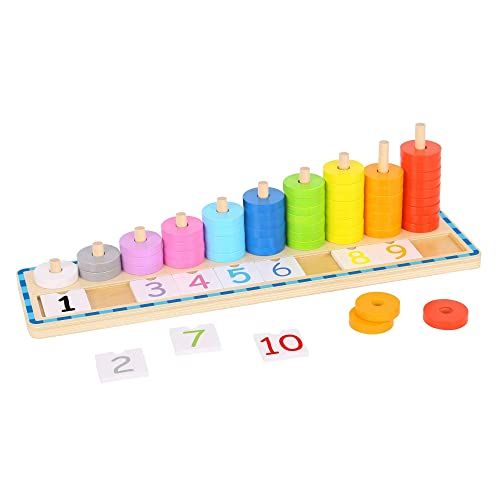 Fat Brain Toys Counting Stacker - Count and Sort Stacking Tower Baby Toys & Gifts for Babies | Amazon (US)
