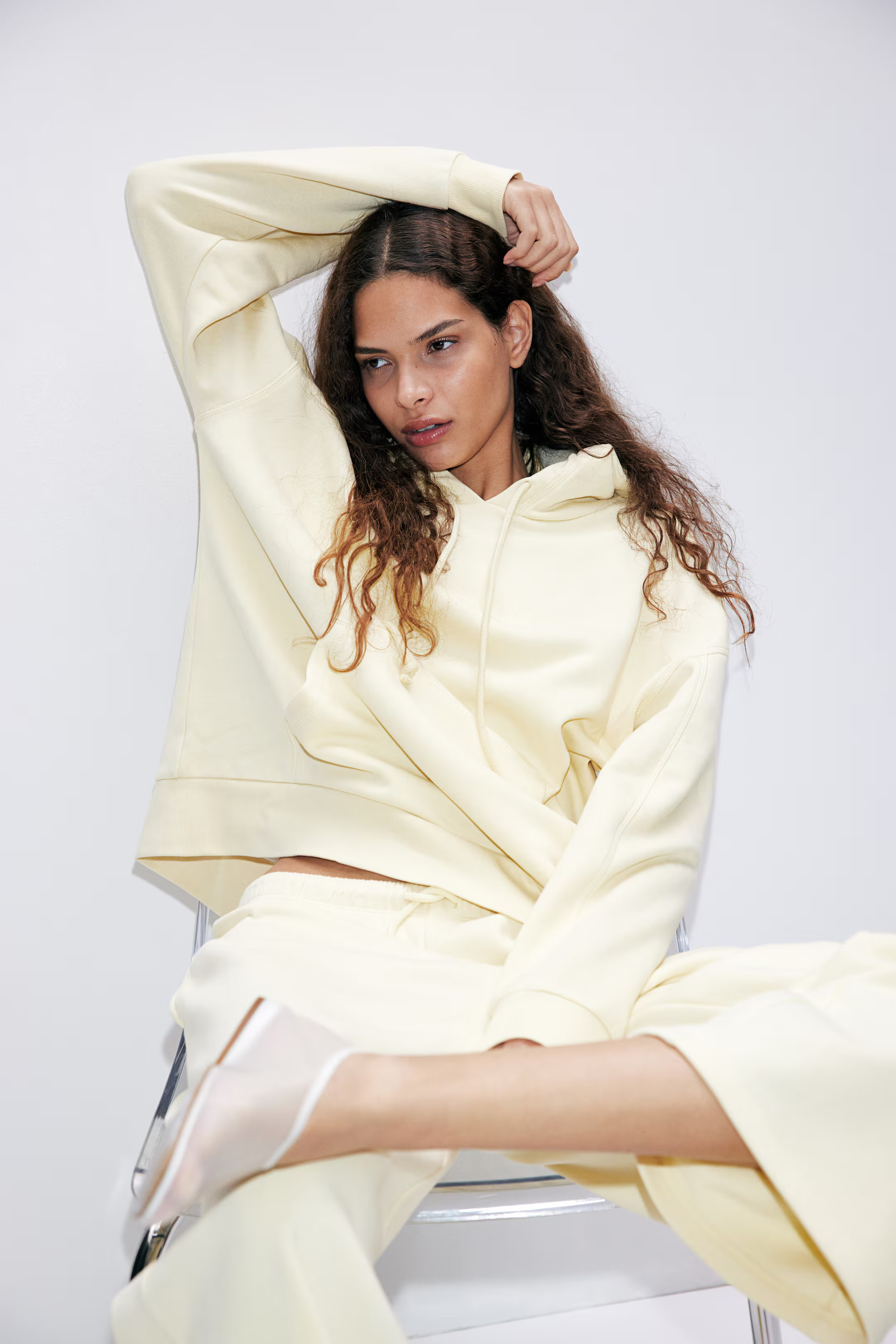 Oversized Hoodie - Light yellow - Ladies | H&M US | H&M (US + CA)
