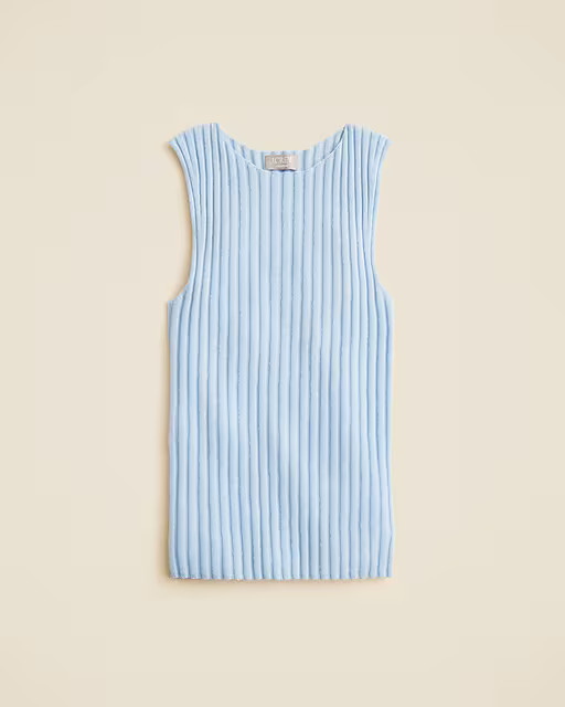 Wide-rib cashmere sweater shell | J. Crew US