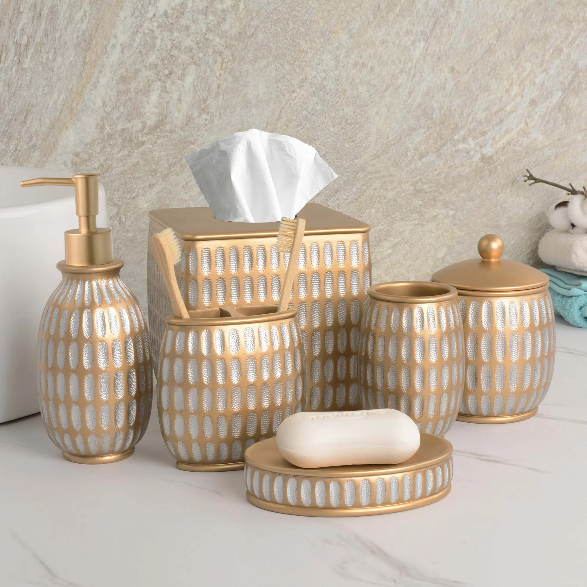 House of Hampton® Dorina 6 Piece Bathroom Accessory Set | Wayfair | Wayfair North America