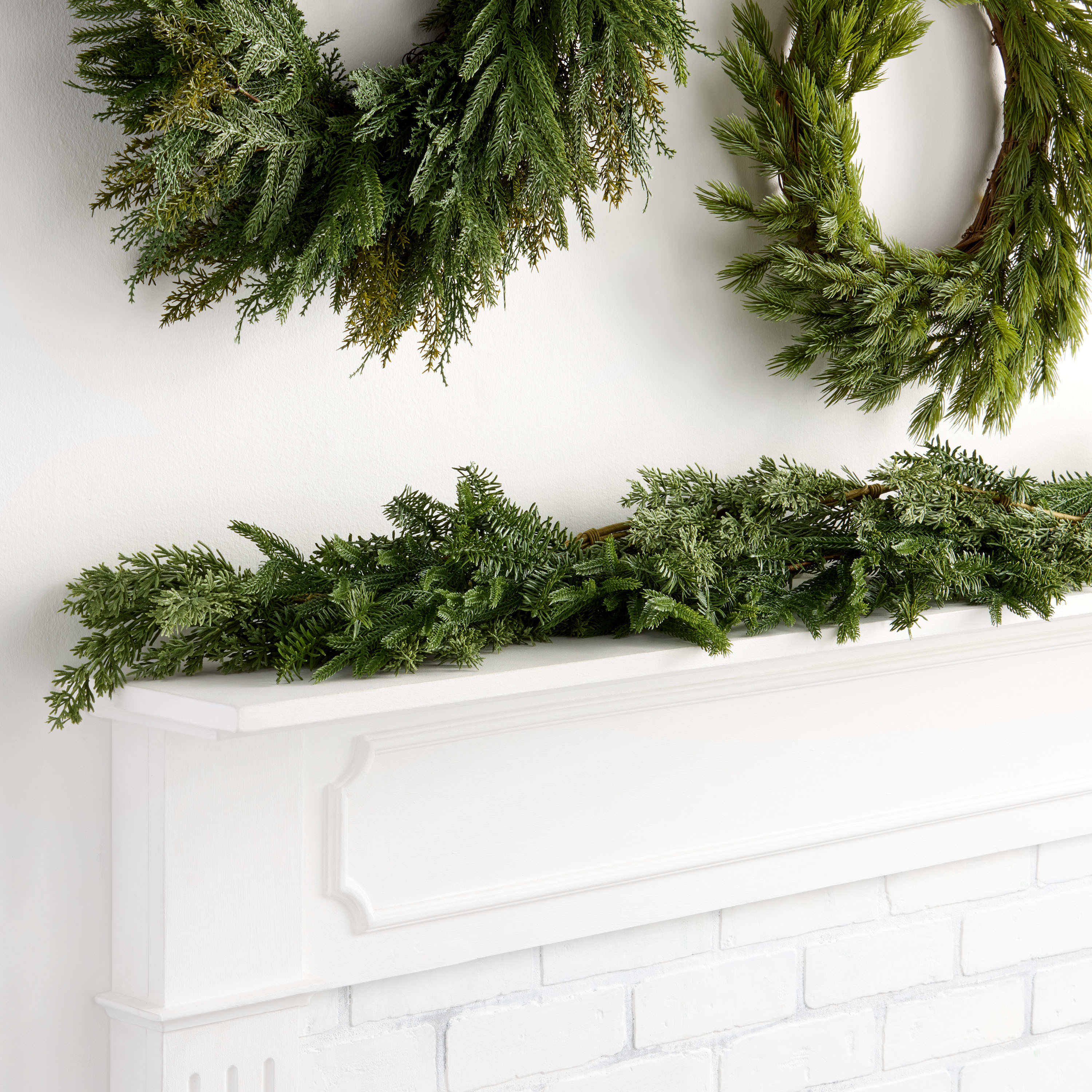 Green Soft Touch Mixed Faux Pine Decor Collection | World Market