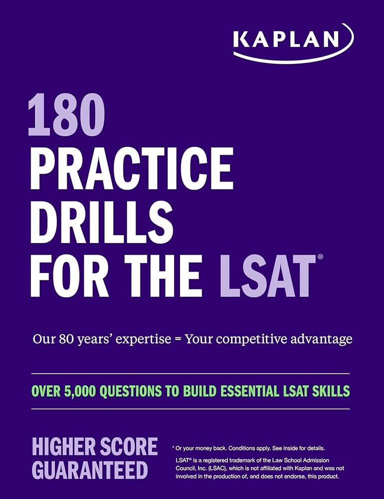 180 Practice Drills for the LSAT: Over 5,000 questions to build essential LSAT skills | Amazon (US)