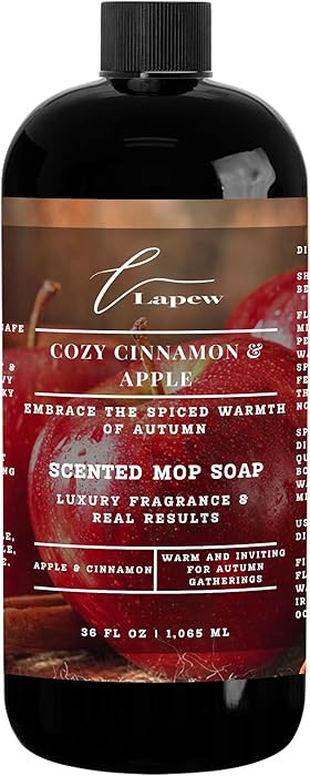 Cozy Apple & Cinnamon Scented Mop Soap Concentrate 36 oz | Premium Fragranced Floor Cleaner | Str... | Amazon (US)