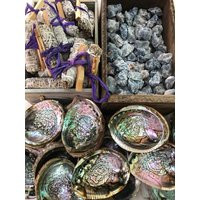 Smudge kit // Blue Calcite // Sage // Palo santo  Abalone shell  deal of the day // black friday | Etsy (US)