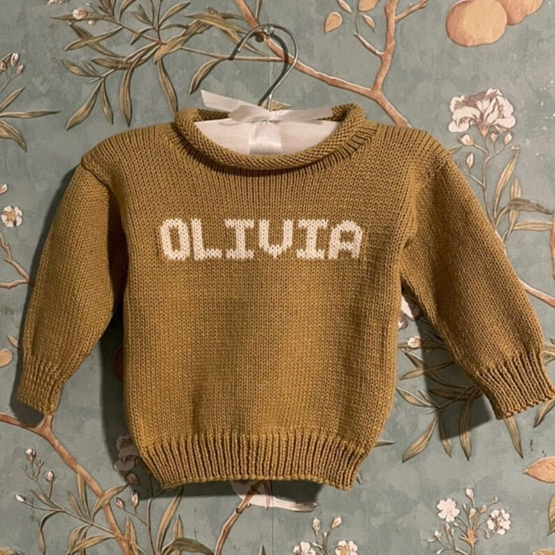 Classic Ribbed Pullover With Name or Monogram - Etsy | Etsy (US)