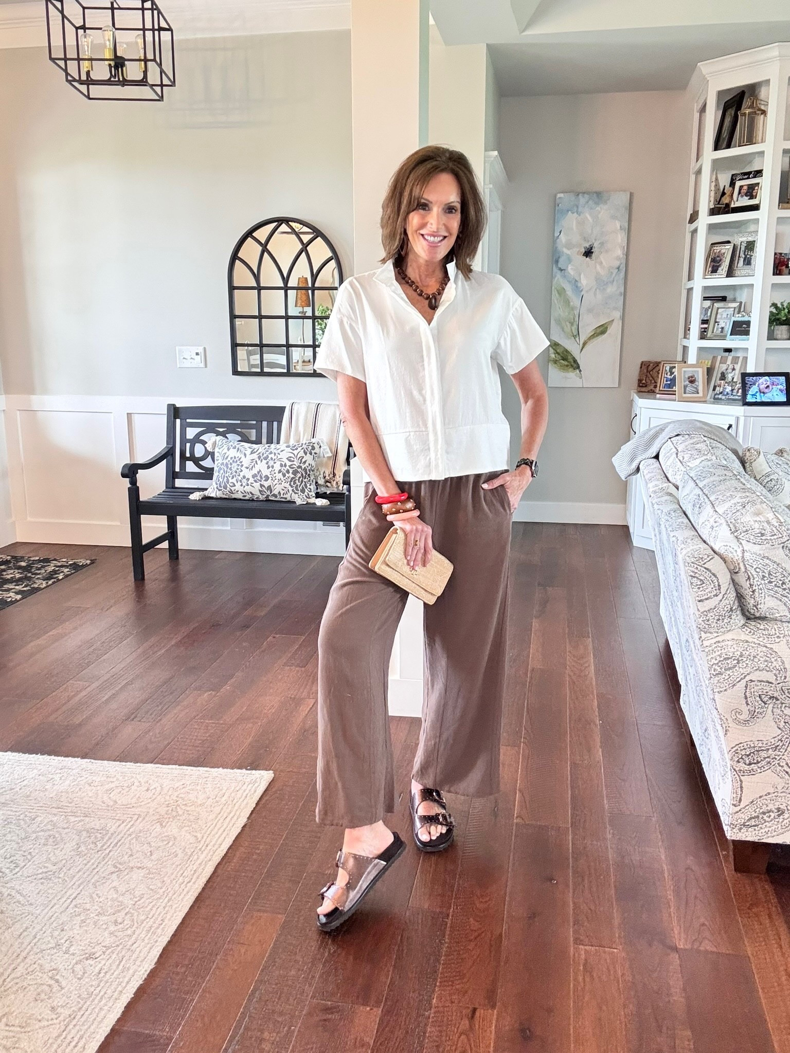 Shoe discount - F4_ANNIE

White short sleeve top - medium 
Linen blend pants - medium 

Women’s fashion, outfit inspo, outfit ideas, what to wear for, fashion over 40, fashion over 50, spring outfits, spring style, spring outfit inspo, spring fashion, women’s spring outfit, Vacation outfit, vacation style, linen


#LTKSeasonal #LTKOver40 #LTKootd