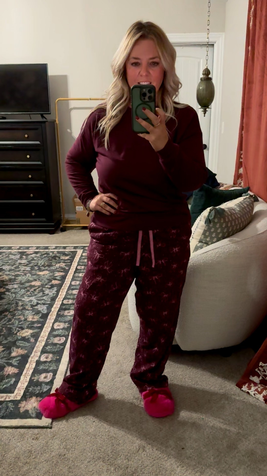 Coziest Walmart bow pajama set + fuzzy bow Target slippers! 

#LTKMidsize #LTKFindsUnder50 #LTKPetite
