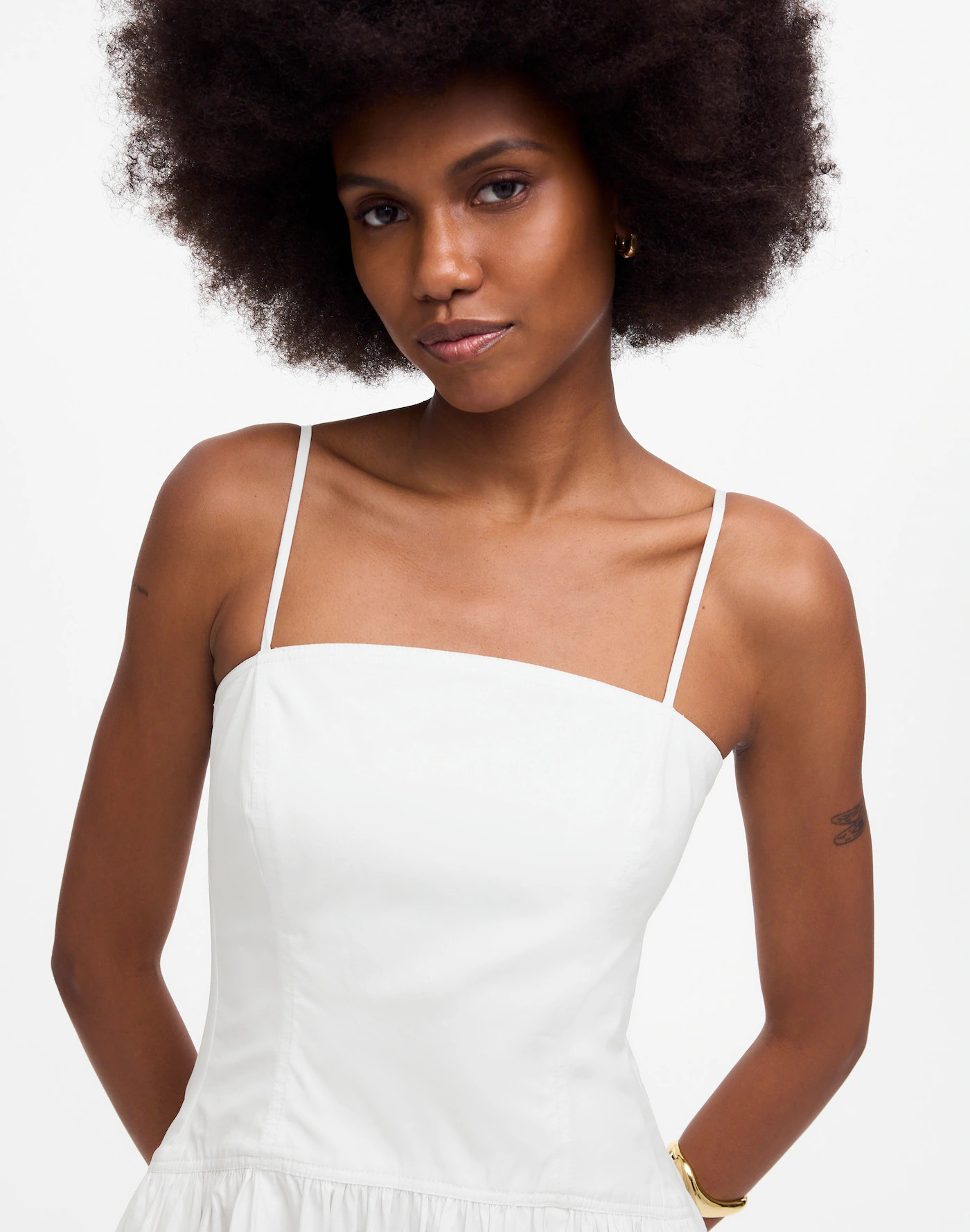 Poplin Seamed Midi Dress | Madewell