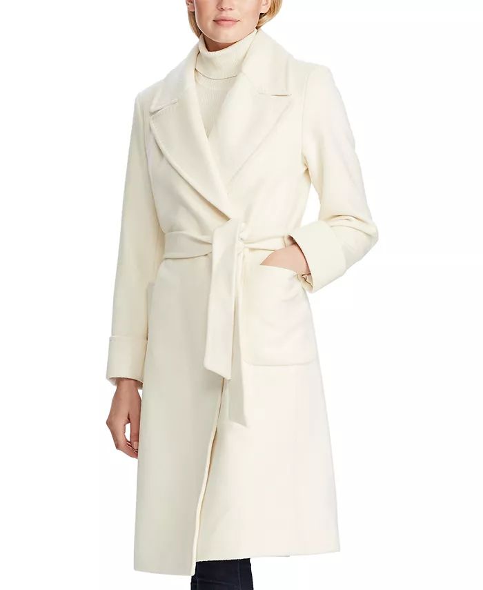 Lauren Ralph Lauren Petite Belted Wrap Coat & Reviews - Coats & Jackets - Petites - Macy's | Macys (US)