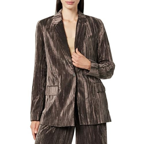 The Drop Blazer Long Blake pour Femme, Velours Marron Java, L | Amazon (FR)