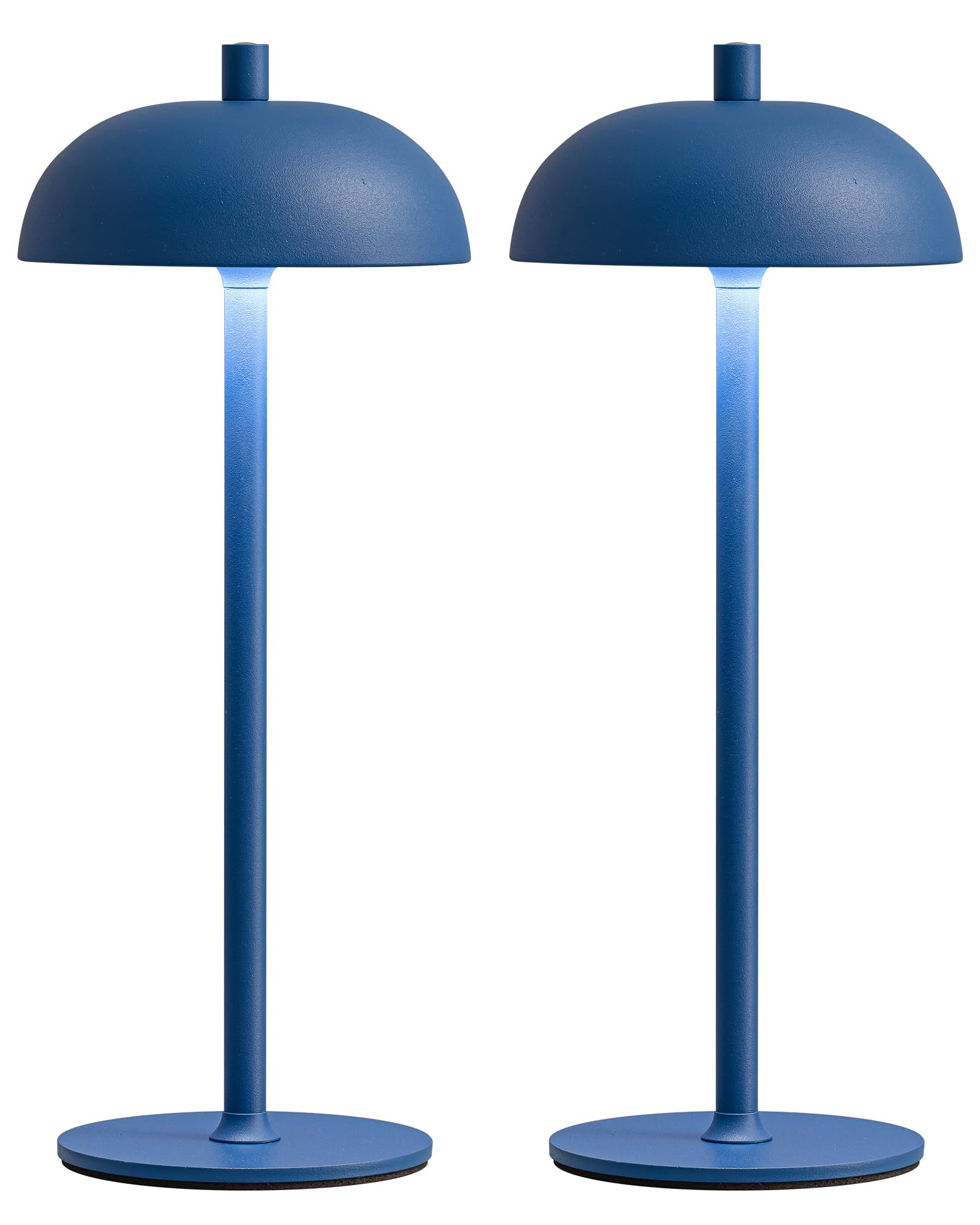 LED 12" Small Cordless Table Lamp Set of 2, 4000mAh Portable Touch Desk Lamp, 3 Color Dimming Rec... | Amazon (US)