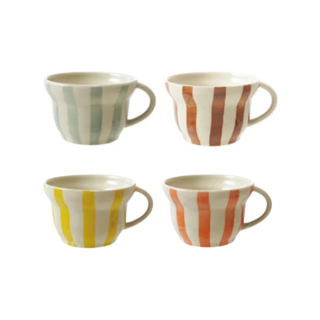 Cabana Striped Mug | Pink Antlers