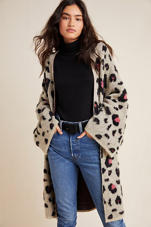 Ash Leopard-Printed Cardigan | Anthropologie (US)