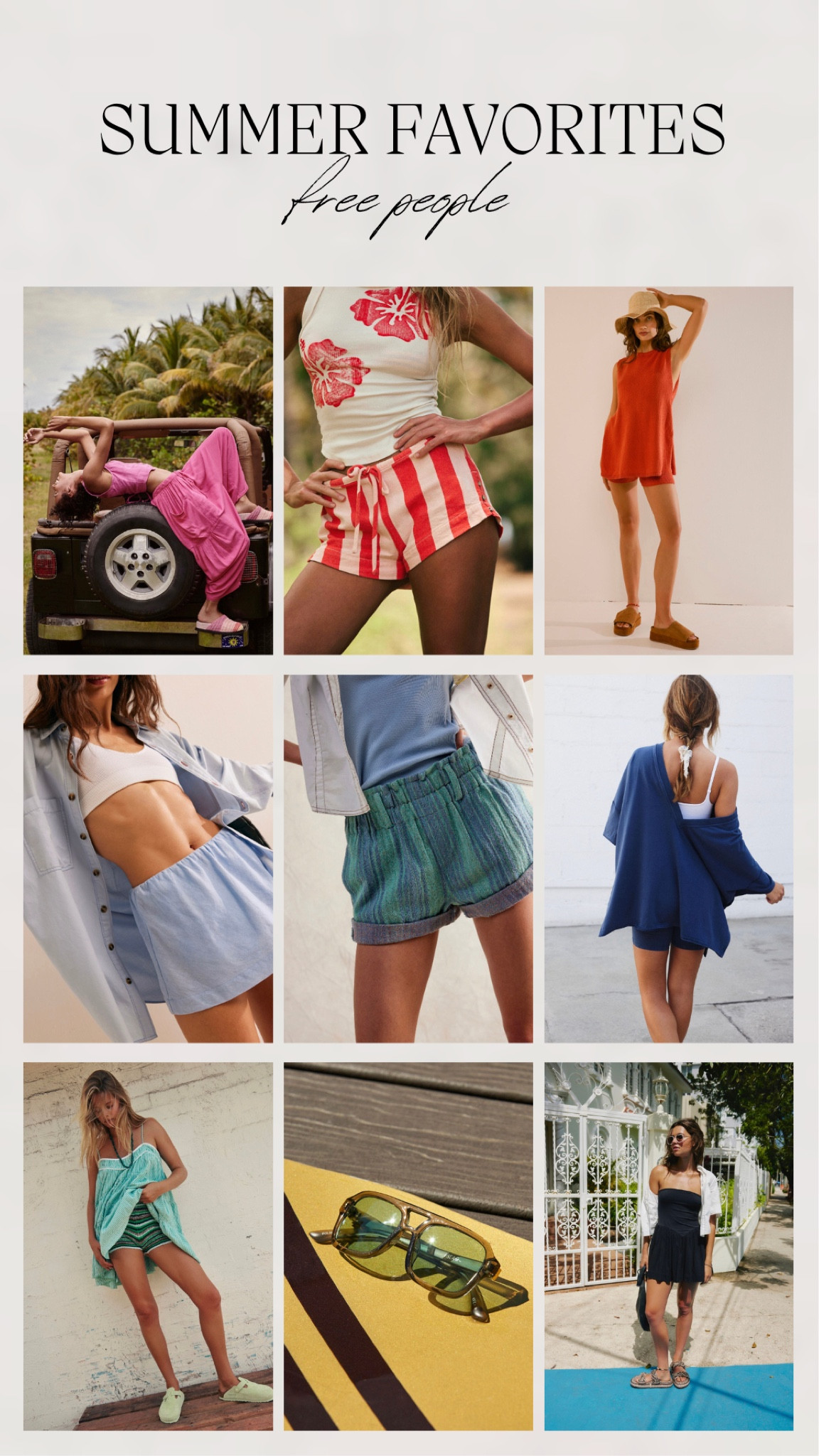 Free people summer must haves 



#LTKfindsunder50 #LTKfindsunder100 #LTKeurope