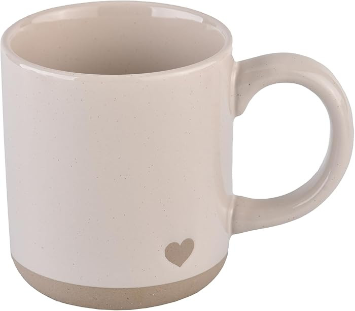 Sweet Water Decor Heart Stoneware Coffee Mugs - 14Oz Cute Coffee Mugs for Hot and Cold Drinks - D... | Amazon (US)