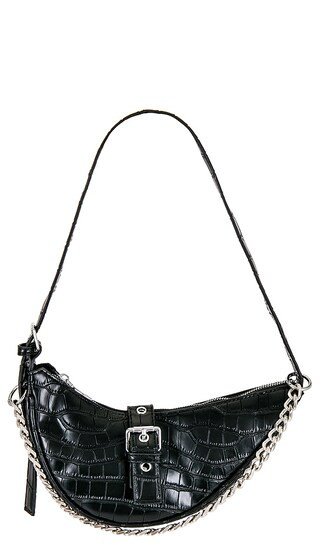 Jade Faux Leather Bag in Black | Revolve Clothing (Global)