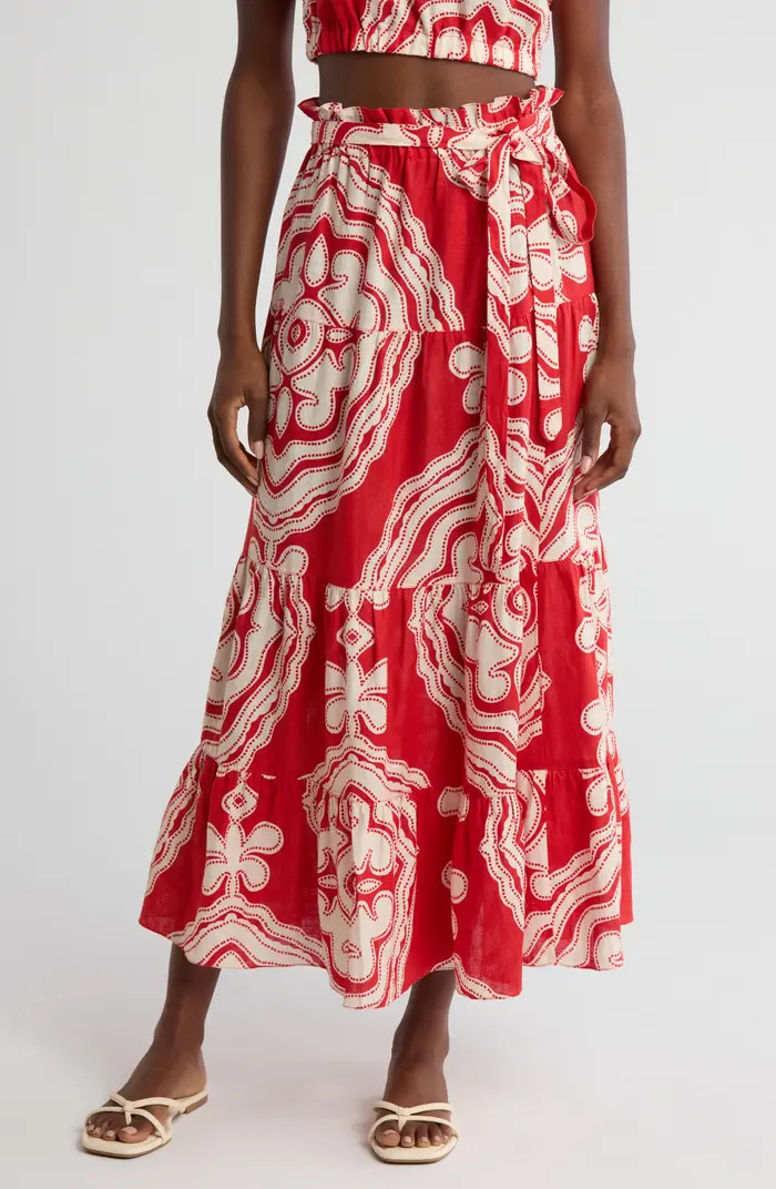 lemlem Sanaa Linen Maxi Skirt | Nordstrom | Nordstrom