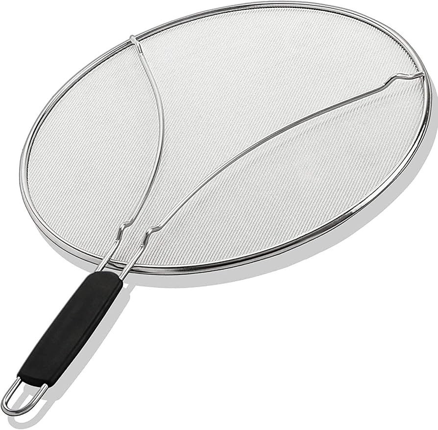 BergKoch Splatter Screen for Frying Pan - 13 Inch Stainless Steel Grease Splatter Guard - Cover O... | Amazon (US)