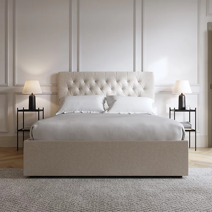 Richmond Linen Blend Bed – Dark Leg | The White Company UK & ROW