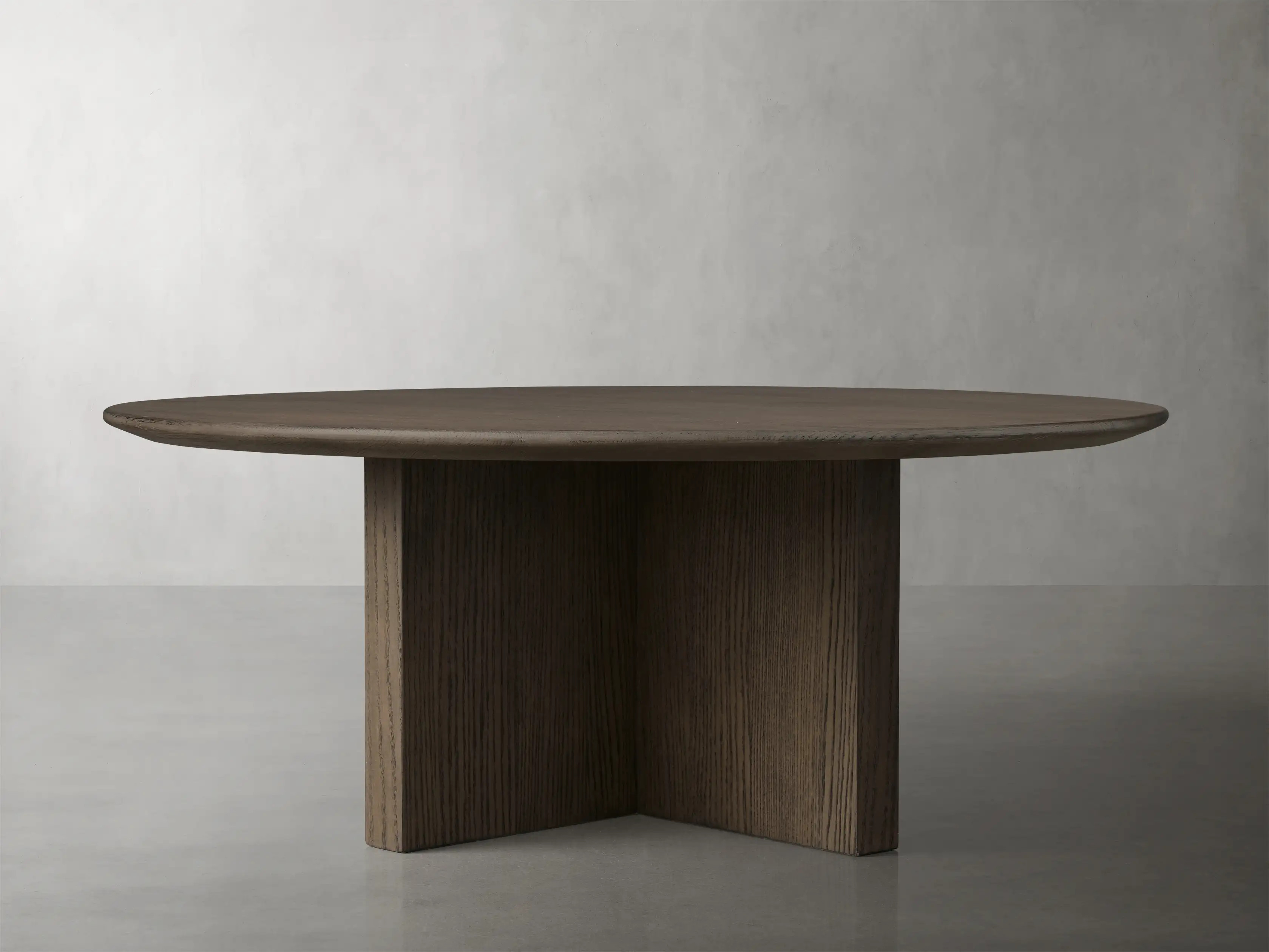 Saint Germain Round Wood Coffee Table with Clement Base | Arhaus