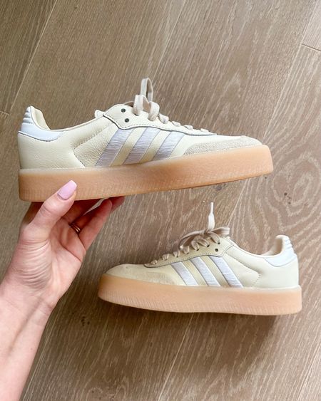 In love with these Beige Adidas Sambaes! Like the Samba but with a slight platform sole — cute and comfortable for everyday. Size down 1/2 size!

travel outfit, sneakers

#LTKstyletip #LTKfindsunder100 #LTKshoecrush