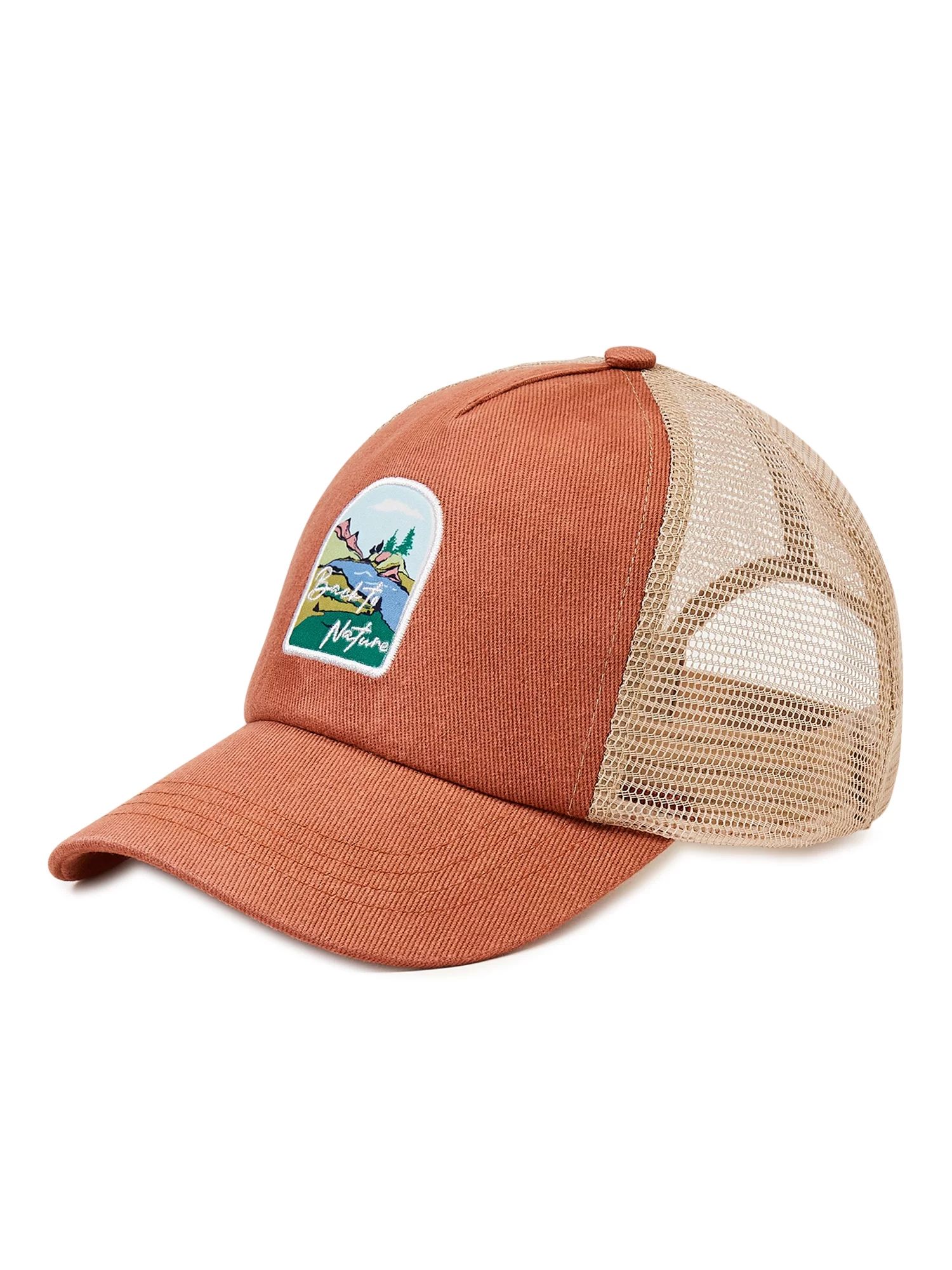 No Boundaries Women's Nature Trucker Hat - Walmart.com | Walmart (US)